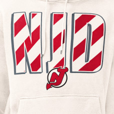 Толстовка New Jersey Devils Starter Cream City Abbreviation Fleece Толстовка New Jersey Devils Starter Cream City Abbreviation Fleece