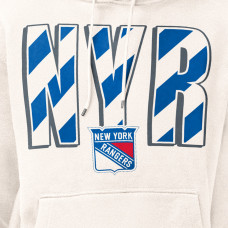 Толстовка New York Rangers Starter Cream City Abbreviation Fleece Толстовка New York Rangers Starter Cream City Abbreviation Fleece