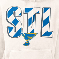 St. Louis Blues Starter Cream City Abbreviation Fleece Hoodie St. Louis Blues Starter Cream City Abbreviation Fleece Hoodie