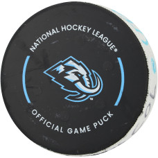 Victor Olofsson Colorado Avalanche Fanatics Authentic Game-Used Goal Puck from February 25, 2026 vs. Utah Mammoth Victor Olofsson Colorado Avalanche Fanatics Authentic Game-Used Goal Puck from February 25, 2026 vs. Utah Mammoth