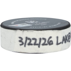 Шайба с игры Alex Laferriere Los Angeles Kings Fanatics Authentic from March 22, 2026 vs. Utah Mammoth Шайба с игры Alex Laferriere Los Angeles Kings Fanatics Authentic from March 22, 2026 vs. Utah Mammoth