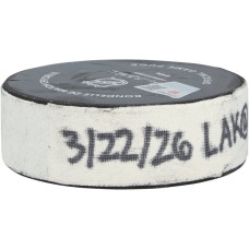 Шайба с игры Quinton Byfield Los Angeles Kings Fanatics Authentic from March 22, 2026 vs. Utah Mammoth Шайба с игры Quinton Byfield Los Angeles Kings Fanatics Authentic from March 22, 2026 vs. Utah Mammoth