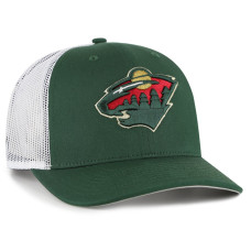 Бейсболка Minnesota Wild 47 Green/White Logo Trucker Бейсболка Minnesota Wild 47 Green/White Logo Trucker