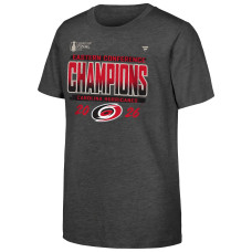 Подростковая Carolina Hurricanes Fanatics Heather Gray 2026 NHL Eastern Conference Champions Locker Room T-Shirt