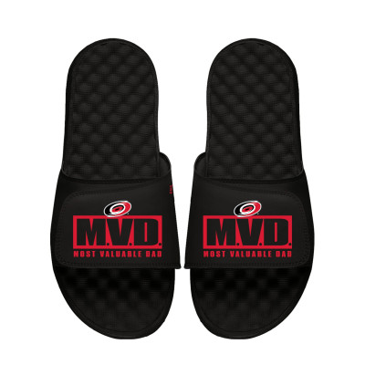Unisex Carolina Hurricanes ISlide Black Most Valuable Dad Slide Sandals