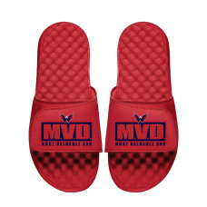 Unisex Washington Capitals ISlide Red Most Valuable Dad Slide Sandals