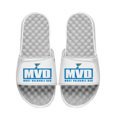 Unisex St. Louis Blues ISlide White Most Valuable Dad Slide Sandals