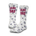 Unisex Colorado Avalanche ISlide Golf Dad Socks & Slide Sandals Bundle