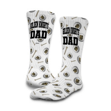 Unisex Vegas Golden Knights ISlide Golf Dad Socks & Slide Sandals Bundle