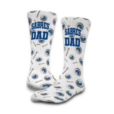 Unisex Buffalo Sabres ISlide Golf Dad Socks & Slide Sandals Bundle