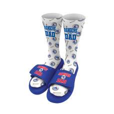 Unisex New York Rangers ISlide Golf Dad Socks & Slide Sandals Bundle Unisex New York Rangers ISlide Golf Dad Socks & Slide Sandals Bundle