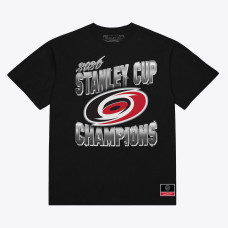 Футболка Carolina Hurricanes Mitchell & Ness Black 2026 Stanley Cup Champions