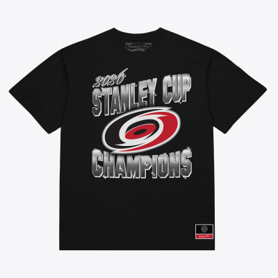 Футболка Carolina Hurricanes Mitchell & Ness Black 2026 Stanley Cup Champions