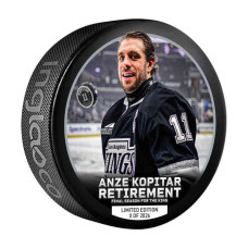 Шайба Anze Kopitar Los Angeles Kings Inglasco Retirement - Limited Edition of 2026 Шайба Anze Kopitar Los Angeles Kings Inglasco Retirement - Limited Edition of 2026