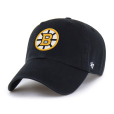 Бейсболка Unisex Boston Bruins 47 Black Heritage Flag Clean Up