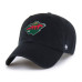 Бейсболка Unisex Minnesota Wild 47 Black Heritage Flag Clean Up
