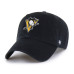 Бейсболка Unisex Pittsburgh Penguins 47 Black Heritage Flag Clean Up