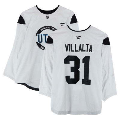 Тренировочный джерси Matt Villalta Utah Hockey Club Fanatics Authentic White Authentic Pro from the 2024-25 NHL Season