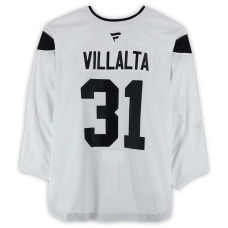 Тренировочный джерси Matt Villalta Utah Hockey Club Fanatics Authentic White Authentic Pro from the 2024-25 NHL Season Тренировочный джерси Matt Villalta Utah Hockey Club Fanatics Authentic White Authentic Pro from the 2024-25 NHL Season