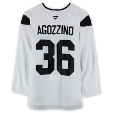 Тренировочный джерси Andrew Agozzino Utah Hockey Club Fanatics Authentic White Authentic Pro from the 2024-25 NHL Season Тренировочный джерси Andrew Agozzino Utah Hockey Club Fanatics Authentic White Authentic Pro from the 2024-25 NHL Season