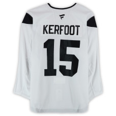 Тренировочный джерси Alexander Kerfoot Utah Hockey Club Fanatics Authentic White Authentic Pro from the 2024-25 NHL Season Тренировочный джерси Alexander Kerfoot Utah Hockey Club Fanatics Authentic White Authentic Pro from the 2024-25 NHL Season