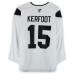Тренировочный джерси Alexander Kerfoot Utah Hockey Club Fanatics Authentic White Authentic Pro from the 2024-25 NHL Season