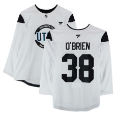 Тренировочный джерси Liam O'Brien Utah Hockey Club Fanatics Authentic White Authentic Pro from the 2024-25 NHL Season Тренировочный джерси Liam O'Brien Utah Hockey Club Fanatics Authentic White Authentic Pro from the 2024-25 NHL Season