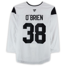 Тренировочный джерси Liam O'Brien Utah Hockey Club Fanatics Authentic White Authentic Pro from the 2024-25 NHL Season Тренировочный джерси Liam O'Brien Utah Hockey Club Fanatics Authentic White Authentic Pro from the 2024-25 NHL Season