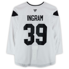 Тренировочный джерси Connor Ingram Utah Hockey Club Fanatics Authentic White Authentic Pro from the 2024-25 NHL Season Тренировочный джерси Connor Ingram Utah Hockey Club Fanatics Authentic White Authentic Pro from the 2024-25 NHL Season