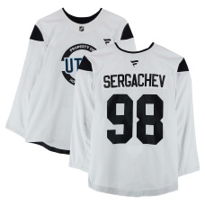 Тренировочный джерси Mikhail Sergachev Utah Mammoth Fanatics Authentic White from the 2024-25 NHL Season