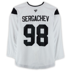 Тренировочный джерси Mikhail Sergachev Utah Mammoth Fanatics Authentic White from the 2024-25 NHL Season