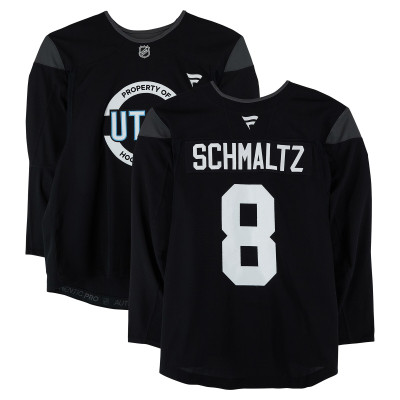Тренировочный джерси Nick Schmaltz Utah Mammoth Fanatics Authentic Black from the 2024-25 NHL Season