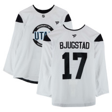 Тренировочный джерси Nick Bjugstad Utah Mammoth Fanatics Authentic White from the 2024-25 NHL Season Тренировочный джерси Nick Bjugstad Utah Mammoth Fanatics Authentic White from the 2024-25 NHL Season