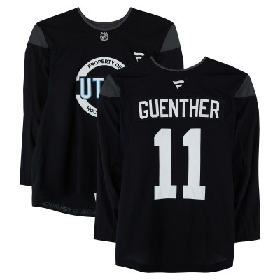 Тренировочный джерси Dylan Guenther Utah Mammoth Fanatics Authentic Black from the 2024-25 NHL Season