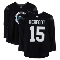 Тренировочный джерси Alexander Kerfoot Utah Mammoth Fanatics Authentic Black from the 2024-25 NHL Season Тренировочный джерси Alexander Kerfoot Utah Mammoth Fanatics Authentic Black from the 2024-25 NHL Season