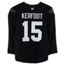 Тренировочный джерси Alexander Kerfoot Utah Mammoth Fanatics Authentic Black from the 2024-25 NHL Season Тренировочный джерси Alexander Kerfoot Utah Mammoth Fanatics Authentic Black from the 2024-25 NHL Season