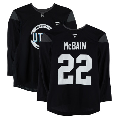 Тренировочный джерси Jack McBain Utah Mammoth Fanatics Authentic Black from the 2024-25 NHL Season