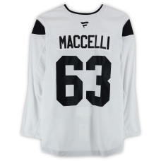 Тренировочный джерси Matias Maccelli Utah Hockey Club Fanatics Authentic White Authentic Pro from the 2024-25 NHL Season Тренировочный джерси Matias Maccelli Utah Hockey Club Fanatics Authentic White Authentic Pro from the 2024-25 NHL Season