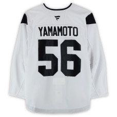 Тренировочный джерси Kailer Yamamoto Utah Hockey Club Fanatics Authentic White Authentic Pro from the 2024-25 NHL Season Тренировочный джерси Kailer Yamamoto Utah Hockey Club Fanatics Authentic White Authentic Pro from the 2024-25 NHL Season