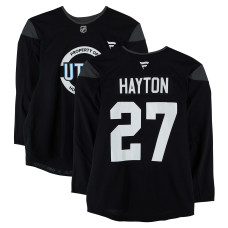 Тренировочный джерси Barrett Hayton Utah Mammoth Fanatics Authentic Black from the 2024-25 NHL Season Тренировочный джерси Barrett Hayton Utah Mammoth Fanatics Authentic Black from the 2024-25 NHL Season