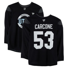 Тренировочный джерси Michael Carcone Utah Mammoth Fanatics Authentic Black from the 2024-25 NHL Season Тренировочный джерси Michael Carcone Utah Mammoth Fanatics Authentic Black from the 2024-25 NHL Season