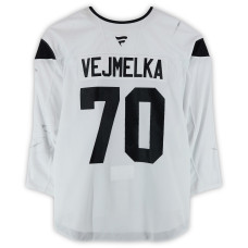 Тренировочный джерси Karel Vejmelka Utah Hockey Club Fanatics Authentic White Authentic Pro from the 2024-25 NHL Season Тренировочный джерси Karel Vejmelka Utah Hockey Club Fanatics Authentic White Authentic Pro from the 2024-25 NHL Season