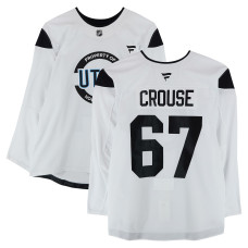 Тренировочный джерси Lawson Crouse Utah Hockey Club Fanatics Authentic White Authentic Pro from the 2024-25 NHL Season Тренировочный джерси Lawson Crouse Utah Hockey Club Fanatics Authentic White Authentic Pro from the 2024-25 NHL Season