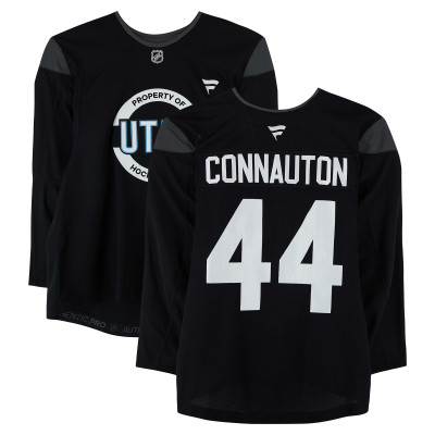 Тренировочный джерси Kevin Connauton Utah Mammoth Fanatics Authentic Black from the 2024-25 NHL Season