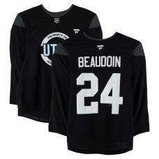Тренировочный джерси Cole Beaudoin Utah Mammoth Fanatics Authentic Black from the 2024-25 NHL Season Тренировочный джерси Cole Beaudoin Utah Mammoth Fanatics Authentic Black from the 2024-25 NHL Season