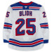 Игровая джерси Anton Blidh New York Rangers Fanatics Authentic #25 White Set 3 from the 2025-26 NHL Season