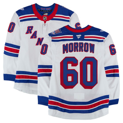 Игровая джерси Scott Morrow New York Rangers Fanatics Authentic #60 White Set 3 from the 2025-26 NHL Season