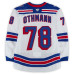 Игровая джерси Brennan Othmann New York Rangers Fanatics Authentic #78 White Set 3 from the 2025-26 NHL Season