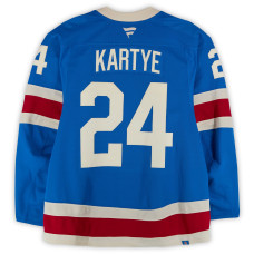 Игровая джерси Tye Kartye New York Rangers Fanatics Authentic #24 Blue Alternate vs. Buffalo Sabres on April 8, 2026 Игровая джерси Tye Kartye New York Rangers Fanatics Authentic #24 Blue Alternate vs. Buffalo Sabres on April 8, 2026