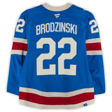 Игровая джерси Jonny Brodzinski New York Rangers Fanatics Authentic #22 Blue Alternate vs. Buffalo Sabres on April 8, 2026 Игровая джерси Jonny Brodzinski New York Rangers Fanatics Authentic #22 Blue Alternate vs. Buffalo Sabres on April 8, 2026